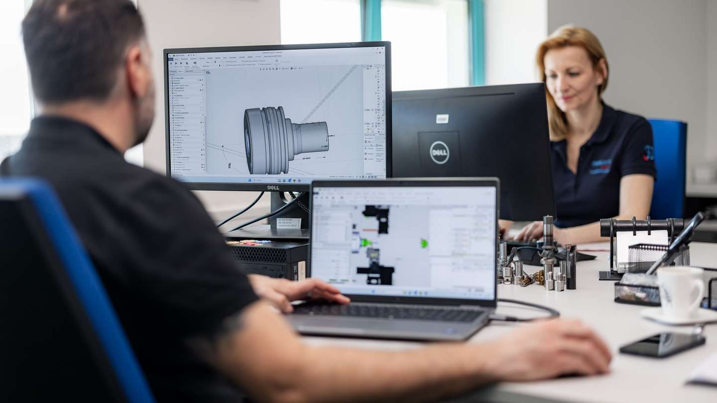 CAD-Konstruktion für cnc drehbearbeitung im Engineering